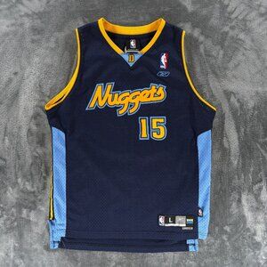 Carmelo Anthony #15 Denver Nuggets Youth Jersey L 14-16 Reebok NBA Swingman Blue